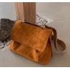 Buy cheap Autumn Winter 40cm PU Shoulder Bag BSCI Fleece Shoulder Bag from wholesalers