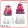 Buy cheap Small 4 Tier Portable Plastic Macaron Packaging 25cm Plastic Macaron Tower from wholesalers