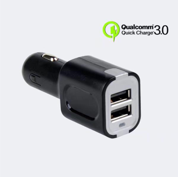 Buy cheap Double QC3.0 fast charging vehicle charging 5V3A 9V2A 12V1.5A dual USB vehicle charging from wholesalers