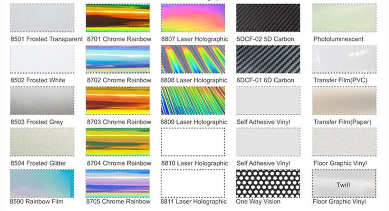 Decorative PVC Fluorescent Color Cutting Vinyl Film 0.1mm Scratch Resistant