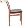 Buy cheap 80cm Height Nordic Solid Wood Leather Chair Low Back For Restaurant from wholesalers