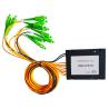 Buy cheap SM 2x8 SC APC Fiber Cable Splitter High Mechanical Stability from wholesalers