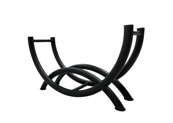Buy cheap Construction Black Steel Fence Fireside Metal Log Storage Rack 19" Height from wholesalers