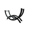 Buy cheap Construction Black Steel Fence Fireside Metal Log Storage Rack 19" Height from wholesalers