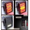 Buy cheap Jeep Wrangler JK 07+ LED Tail Lights Rear Brake Reverse Turn Signal Tail Lamps Clear Lens Fits for Jeep JK from wholesalers