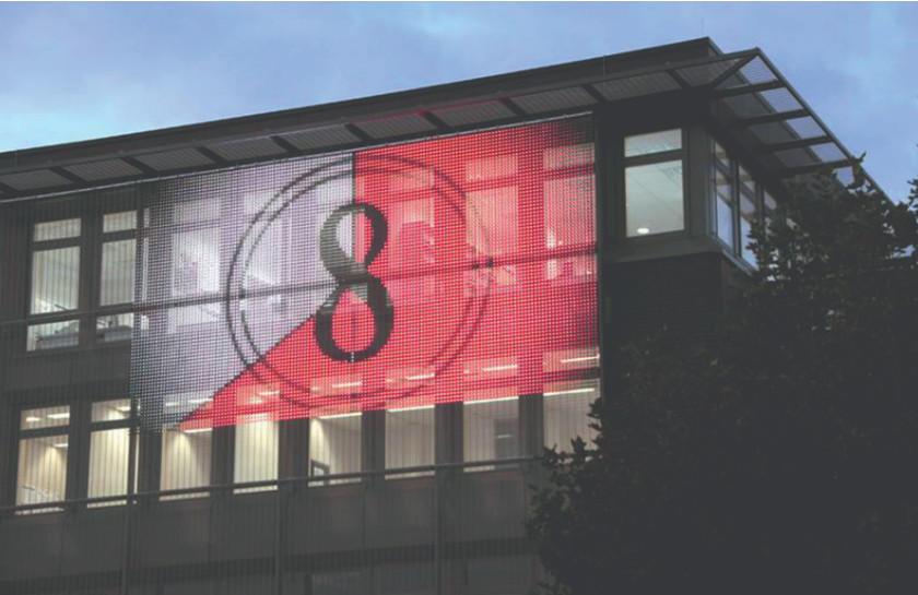 DMX512 Control LED Mesh Curtain Display Screen with 160 Degree Beam Angle and SMD3535*3 LED