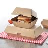 Buy cheap 2 Sizes Kraft Paper Burger Box , Burger Takeaway Box Thickness 250gsm from wholesalers