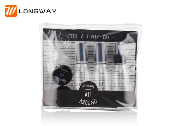 Buy cheap Eco Friendly Transparent Toiletry Bottle Set , Airplane Travel Bottles Nine Pieces from wholesalers
