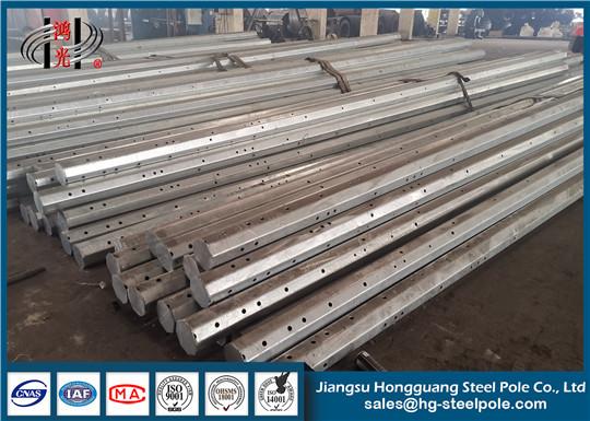 Buy cheap Standard Direct Burial Galvanized Steel Pole , Power Transmission Steel Tubular Pole from wholesalers