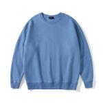 Vintage Custom Cotton Fleece Crewneck Blank Oversized Sweatshirt Loose Unisex