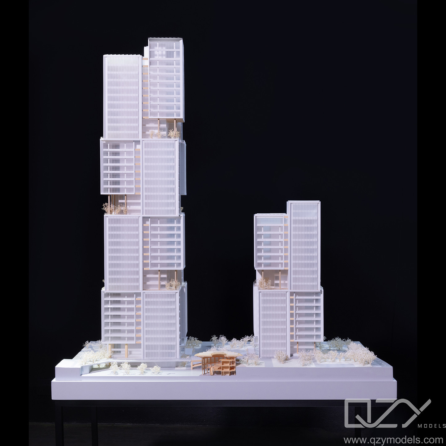 Aedas 1/200 Shenzhen Longgang Ecological Intelligence Valley Architectural Physical Model