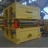 Buy cheap 1600 mm width 4 heads 2 sides calibrating belt sanding machine BSG2616R-RPF product