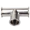 Buy cheap Stainless Steel 316 304 Polishing Sanitary Ss304 3-way Tri-Clamped Equal Tee for Food Milk from wholesalers