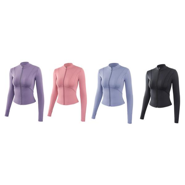Buy cheap Oem Factory Manufacturer Custom Logo Running Jacket Women's Tight Long Sleeve Yoga Top from wholesalers