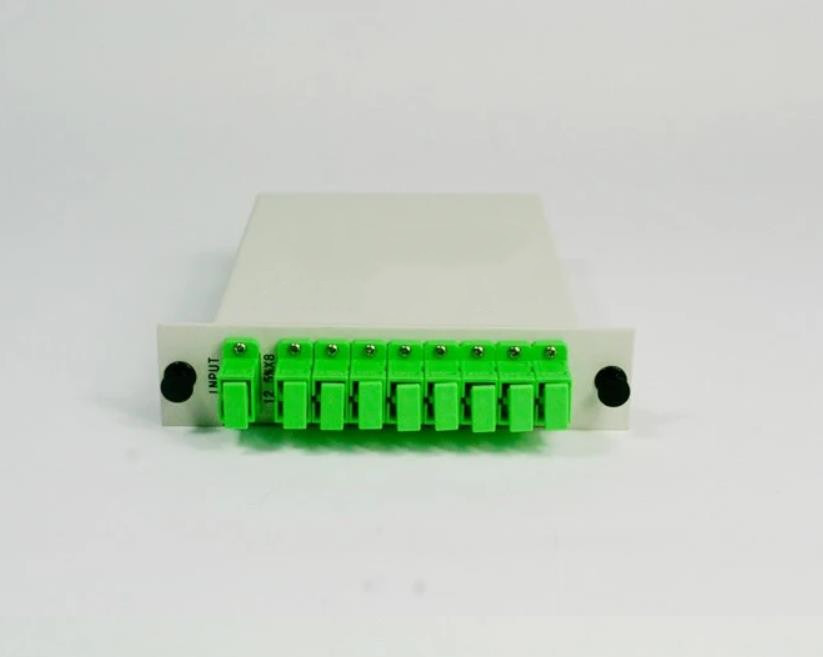 8 way Optical PLC Splitter Metal LGX module SC/APC Connector