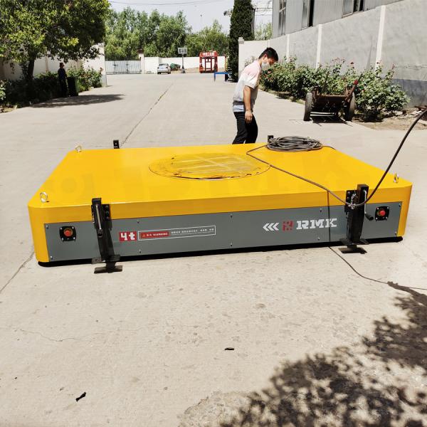 Buy cheap Easily Moved 4 Tons Industrial Trackless Transfer Trolley With Motorized Battery from wholesalers