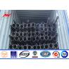 Buy cheap 10m Bitumen 220 Kv Steel Pipes Outdoor Light Pole For Overhead Line Project from wholesalers
