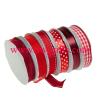 Buy cheap Bronzing multicolor rosettes ribbons awards Plain Color Woven Organza ribbon from wholesalers