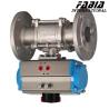 Buy cheap Pneumatic High Pressure Ball Valve Three Piece Flanged Industrial Ball Valve from wholesalers