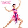 Buy cheap Textile Printing Floral Diagonal Lyrical Dance Competition Costumes Skating And Stage Dress Wedding Bridesmaids Dress from wholesalers