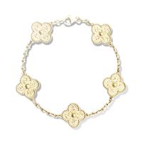 Buy cheap Flower Shaped 18K Gold Bracelet 5 Motifs VCARO1IE00 For Girlfriend / Wife product