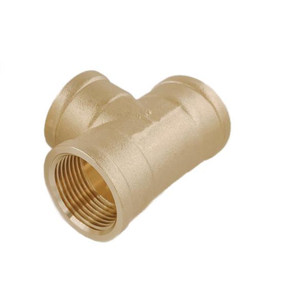 Buy cheap ISO 228 1 inch Tee F/F/F Thread Brass Pipe Fittings from wholesalers
