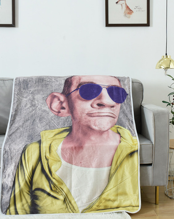 Double Layer Thick Flannel Blanket 150X200cm With Printing Pattern