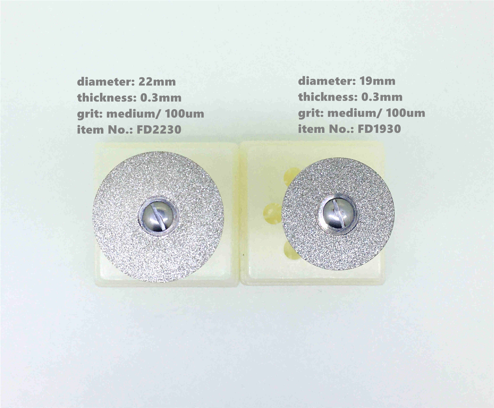 Fast Rapid Diamond Coated Grinding Disc 0.3mm 22mm Flexible Round Cutting Disc