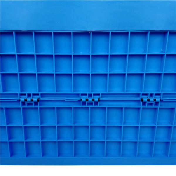 750*580mm Larger Plastic Collapsible Logistics Containers With Casters Convenient