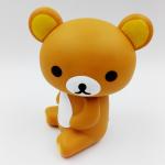 Custom Lovely Bear Rubber PVC Toys ,PVC Vinyl Action Figures , Eco-friendly For