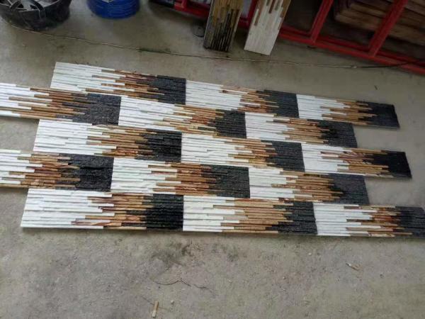 Buy cheap 550x150cm Mixed Color Quartzite Stone Veneer Panels from wholesalers