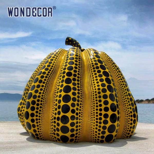 Buy cheap Large outdoor metal art craft abstract pumpkin bronze sculpture from wholesalers
