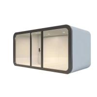 Buy cheap Hotel Prefabricated Tiny Smart Space Capsule House with Rock Wool Sandwich Panel product