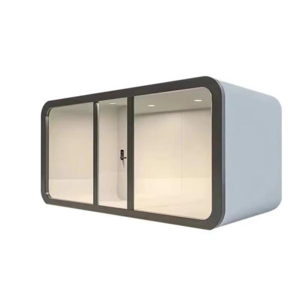 Buy cheap Contemporary Design Style Luxury Soundproof Mobile Apple Pod Cabin Container House from wholesalers