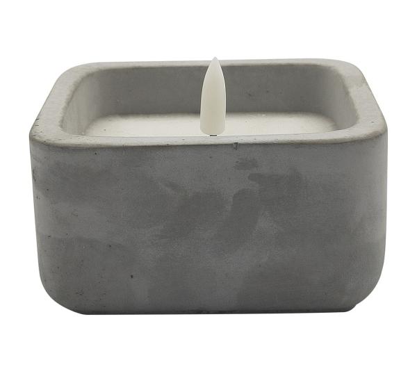 Buy cheap Christmas Halloween Cement Square LED Candle Light 10.2*10.2*5.3(6.2)Cm from wholesalers
