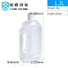 Buy cheap Translucent 1.2L Plastic Bottle With Handle from wholesalers