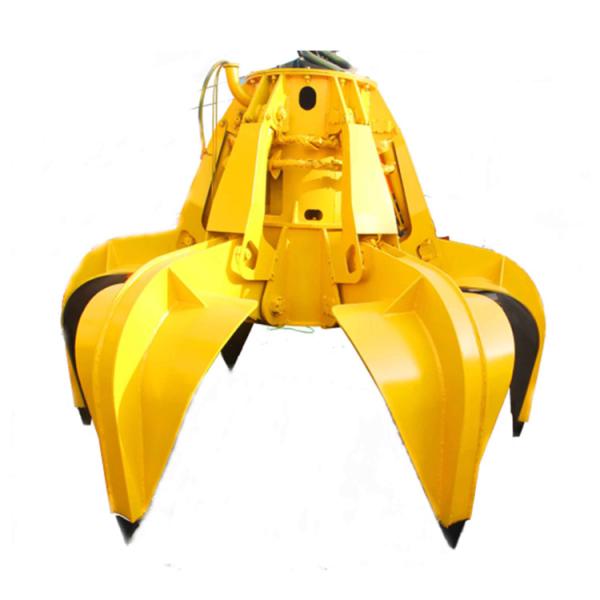 Buy cheap 5CBM Remote Control Electric Hydraulic Orange Peel Grab Q235 from wholesalers