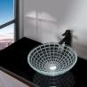 Buy cheap Tempered Glass Wash Basin Bowl 420mm Length Round Glass Vessel Vanity Sink from wholesalers