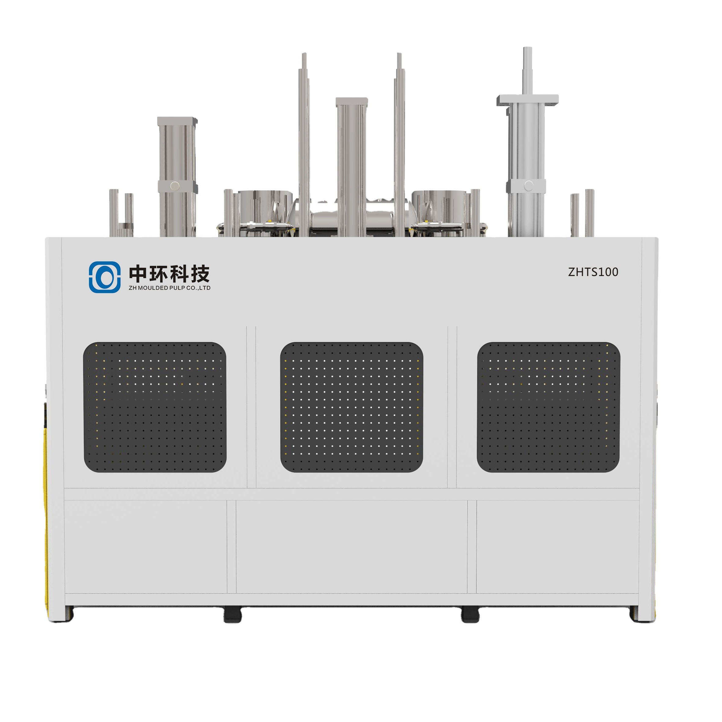 Eco Friendly Pulp Forming Machine , Sugarcane Bagasse Plates Machine 30kw
