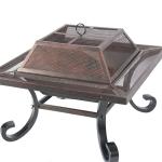 OEM Geometric Design Steel Barbecue Grills Bbq Oven Bronze Color