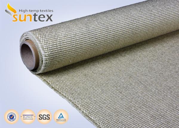800C Vermiculite Coated High Temperature Fiberglass Cloth Heavy Duty Welding