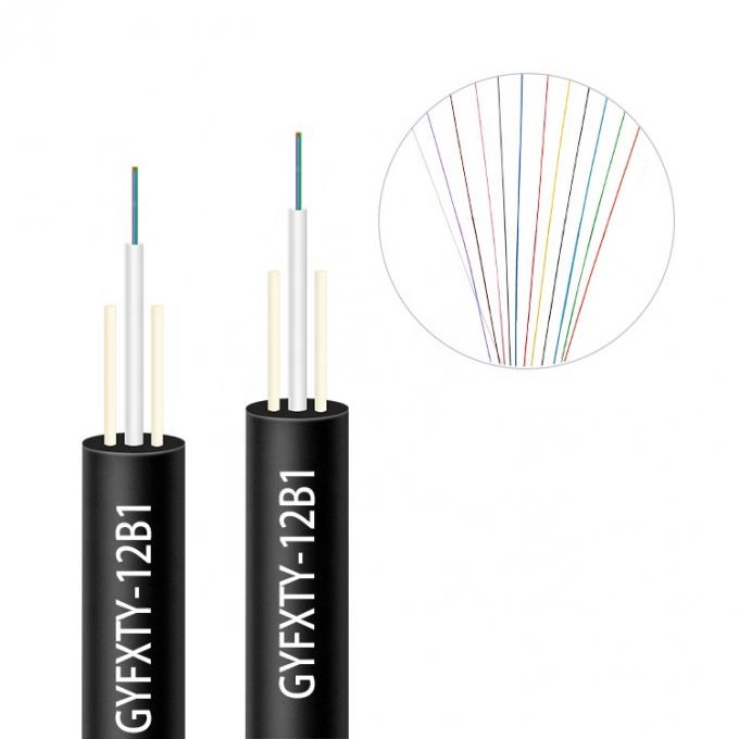 GYFXTY All Dielectric Outdoor Waterproof Fiber Optic Cables Central Loose Tube FRP Strength Member 1