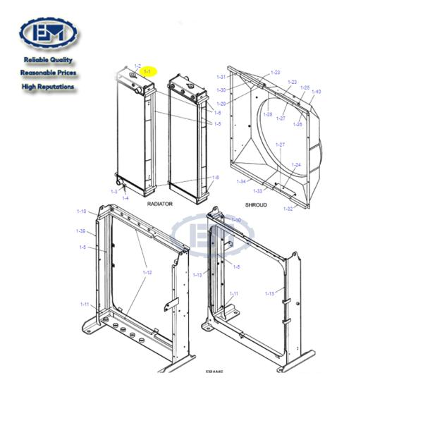 Buy cheap OEM KOBELCO Radiator Assy LC05P00088F3 LC05P00088F2 For 140*65*173 SK330-10 from wholesalers