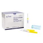 Disposable Blood Collection Needles 20G Yellow Ethylene Oxide Sterilized