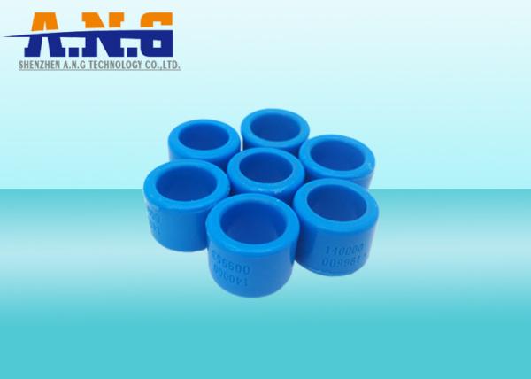 Buy cheap Blue ABS Uhf Foot Ring Rfid Animal Tags For Poultry Tracking Management from wholesalers