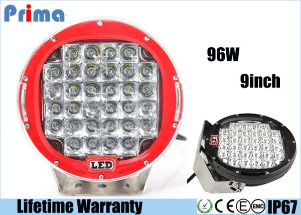 High Intensity 6000k LED Driving Light For 4 X 4 SUV 4WD Truck 9 Inch 96W Work