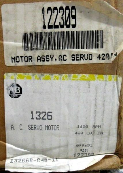 Buy cheap AB 1326AB-C4B-11 Torque Plus Series Servomotors for the 1391-DES AC Servo Drive from wholesalers