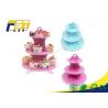 Buy cheap Round Cardboard Cake Display 3 Layers 100% Recycling For Wedding Birthday Parties from wholesalers