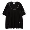 Buy cheap Clothing Manufacturer For Small Business 100% Cotton 230gsm Short Sleeve Distressed T Shirt from wholesalers