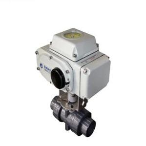 Buy cheap On Off 2 Way Valve Union Connection Soft Seat PVC Electric Ball Valve from wholesalers
